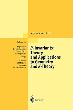 portada l2-invariants: theory and applications to geometry and k-theory (en Inglés)