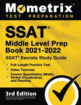 portada Ssat Middle Level Prep Book 2021-2022: Ssat Secrets Study Guide, Full-Length Practice Test, Video Tutorials, Covers Quantitative (Math), Verbal (Vocabulary), and Reading: [3Rd Edition] (en Inglés)