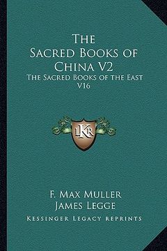 portada the sacred books of china v2: the sacred books of the east v16 (en Inglés)