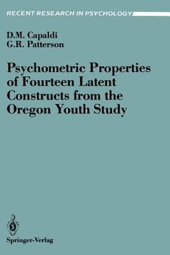portada psychometric properties of fourteen latent constructs from the oregon youth study