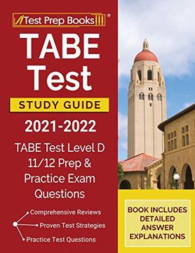 portada Tabe Test Study Guide 2021-2022: Tabe Test Level d 11 (en Inglés)