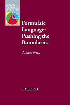 portada Formulaic Language: Pushing the Boundaries (en Inglés)