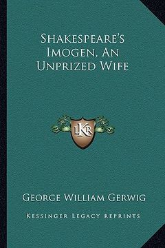 portada shakespeare's imogen, an unprized wife (in English)