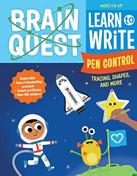 portada Brain Quest Learn to Write: Pen Control, Tracing, Shapes, and More (en Inglés)