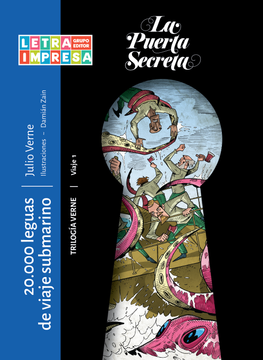 portada 20. 000 Leguas de Viaje Submarino -  Col. La Puerta Secreta