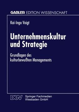 portada Unternehmenskultur und Strategie: Grundlagen des kulturbewußten Managements (German Edition)