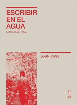 portada Escribir en el Agua - John Cage - Libro Físico