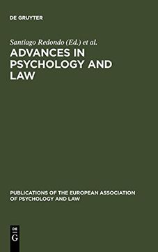 portada Advances in Psychology and law (in English)