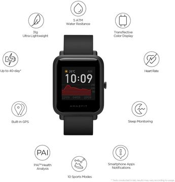 Amazfit™ Bip S Lite smart Watch 30 Horas 8 Modo Deportes