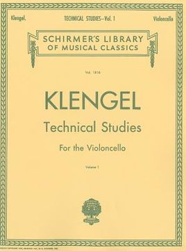 portada technical studies - volume 1: cello method (in English)
