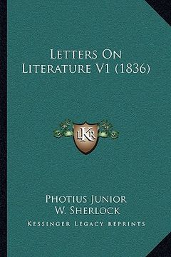 portada letters on literature v1 (1836) (en Inglés)