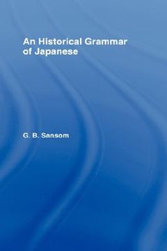 portada an historical grammar of japanese (en Inglés)