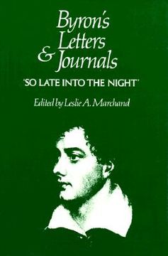 portada byron's letters and journals, volume v: 'so late into the night', 1816-1817 (en Inglés)