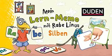 portada Mein Lern-Memo mit Rabe Linus - Silben (in German)