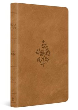 portada Esv Premium Gift Bible (Trutone, Nubuck Caramel, Wildflower Design) (in English)