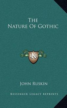 portada the nature of gothic (en Inglés)