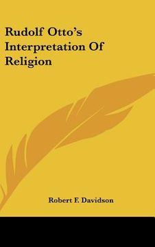 portada rudolf otto's interpretation of religion (en Inglés)