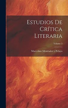 portada Estudios de Crítica Literaria; Volume 3