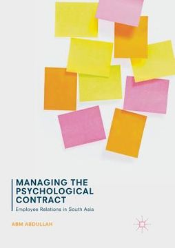 portada Managing the Psychological Contract: Employee Relations in South Asia (en Inglés)