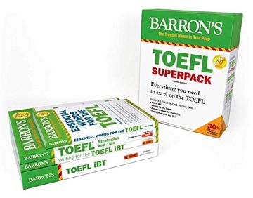 portada Toefl ibt Superpack: 4 Books + Practice Tests + Audio Online (Barron's Test Prep) (en Inglés)