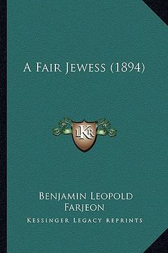 portada a fair jewess (1894) (en Inglés)