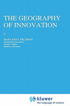 portada the geography of innovation (in English)