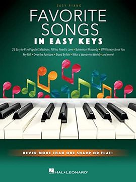 portada Favorite Songs - In Easy Keys: Easy Piano Songbook with Never More Than One Sharp or Flat! (en Inglés)