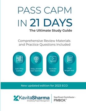 portada Pass CAPM in 21 Days - the Ultimate Study Guide (en Inglés)