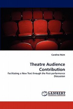 portada theatre audience contribution (en Inglés)