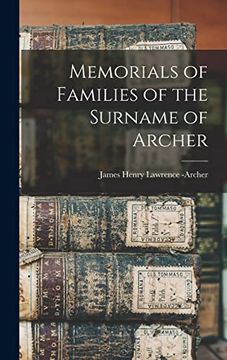 portada Memorials of Families of the Surname of Archer (en Inglés)