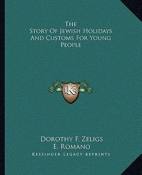 portada the story of jewish holidays and customs for young people (in English)