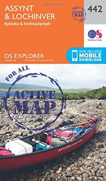 portada Ordnance Survey Explorer Active 442 Assynt & Lochinver map With Digital Version (in English)