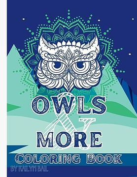 portada Owls and More Coloring Book (en Inglés)