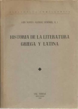 portada Historia de la literatura Griega y Latina