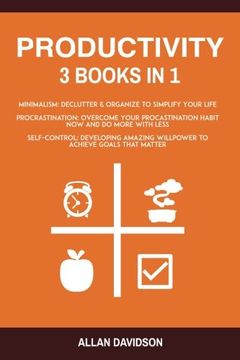 portada Productivity: 3 Books in 1: Minimalism + Procrastination + Self Control