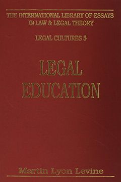 portada Legal Education (International Library of Essays in law and Legal Theory) (en Inglés)
