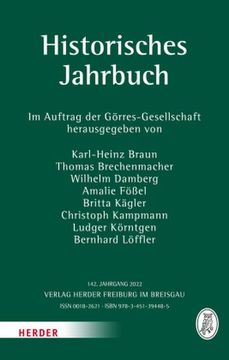 portada Historisches Jahrbuch - 142. Jahrgang (in German)