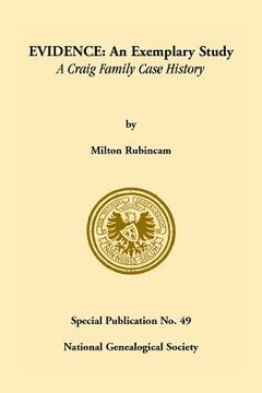portada Evidence: An Exemplary Study--- A Craig Family Case History (in English)