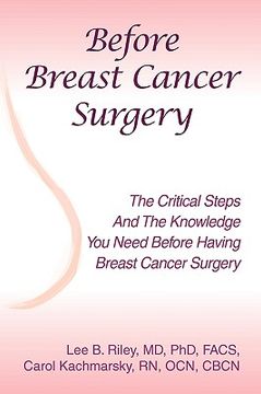 portada before breast cancer surgery (en Inglés)