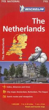 portada michelin the netherlands road and tourist map (en Inglés)