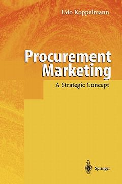 portada procurement marketing: a strategic concept