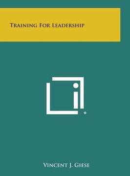 portada training for leadership (en Inglés)