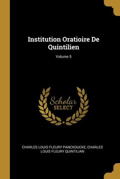 portada Institution Oratioire de Quintilien; Volume 5 (in French)