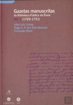 portada 1. Gazetas Manuscritas da Biblioteca Publica de Evora (en Portugués)