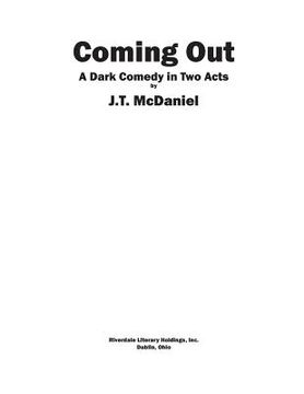 portada Coming Out: A Dark Comedy in Two Acts (en Inglés)