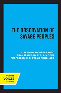 portada The Observation of Savage Peoples 