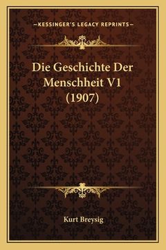 portada Die Geschichte Der Menschheit V1 (1907) (in German)