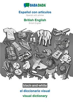 portada Babadada Black-And-White, Español con Articulos - British English, el Diccionario Visual - Visual Dictionary: Spanish With Articles - British English, Visual Dictionary