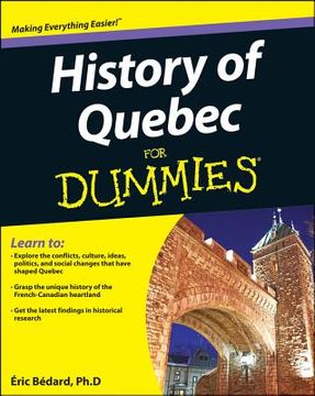 portada history of quebec for dummies (en Inglés)