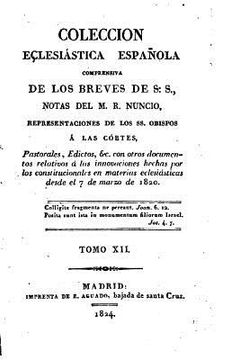 portada Colección eclesiástica española, Comprensiva de los breves de s.s. orispos - Tomo XII